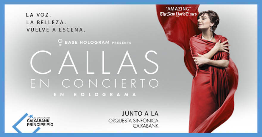 María Callas - En holograma, en Gran Teatro Príncipe Pío, Madrid (Latina) sabado 23 y sabado 6 abril 2024. Concierto. NocheMAD