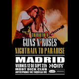 NIGHTRAIN TO PARADISE Viernes 12 Septiembre 2025 NIGHTRAIN TO PARADISE Viernes 12 Septiembre 2025